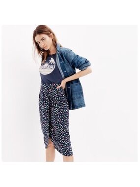 J. Crew Tulip Hem Ratti Happy Cat Confetti Midi Skirt